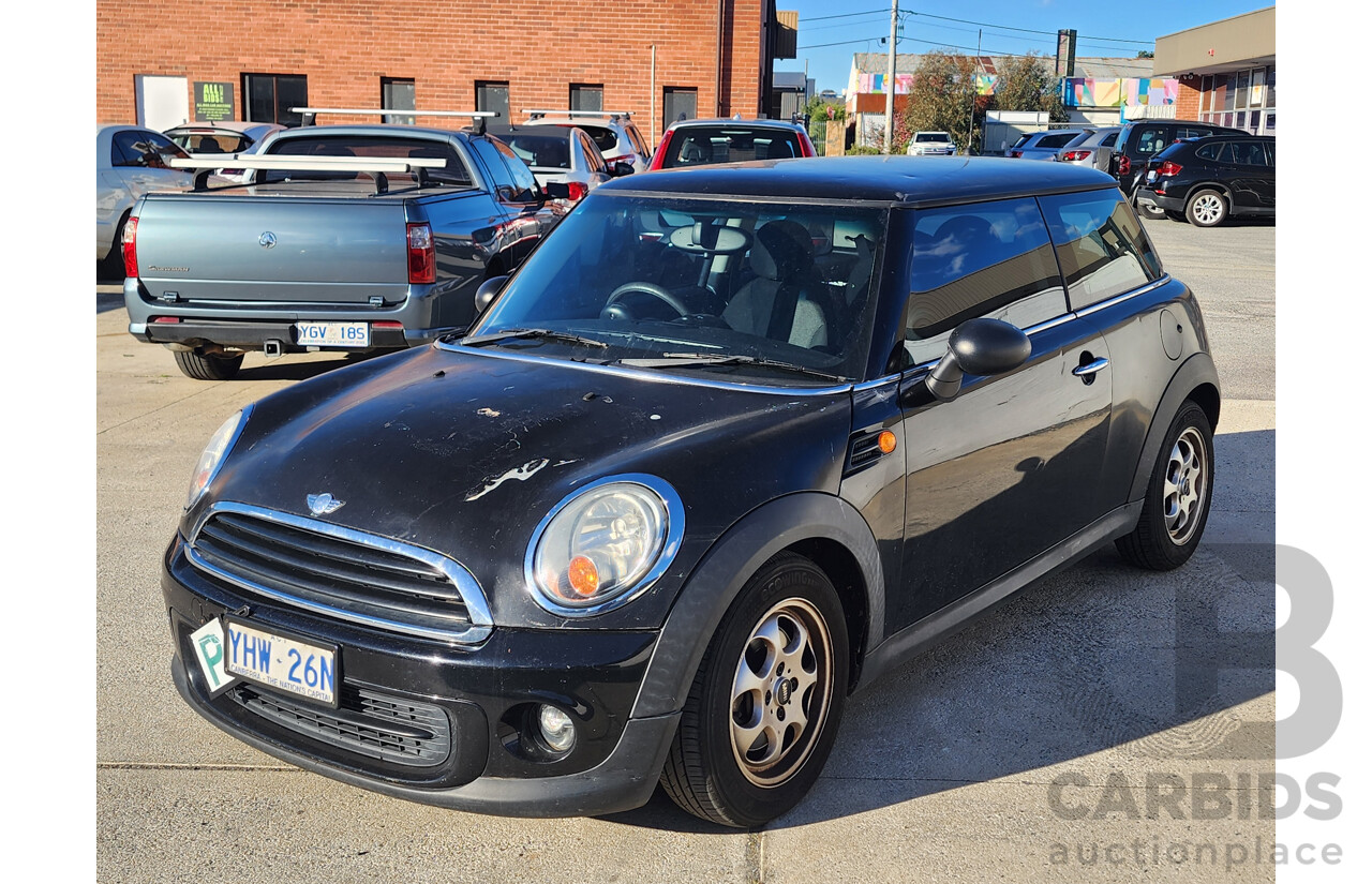 02/2012 Mini Cooper  R56 MY12 2d Hatchback Black 1.6L