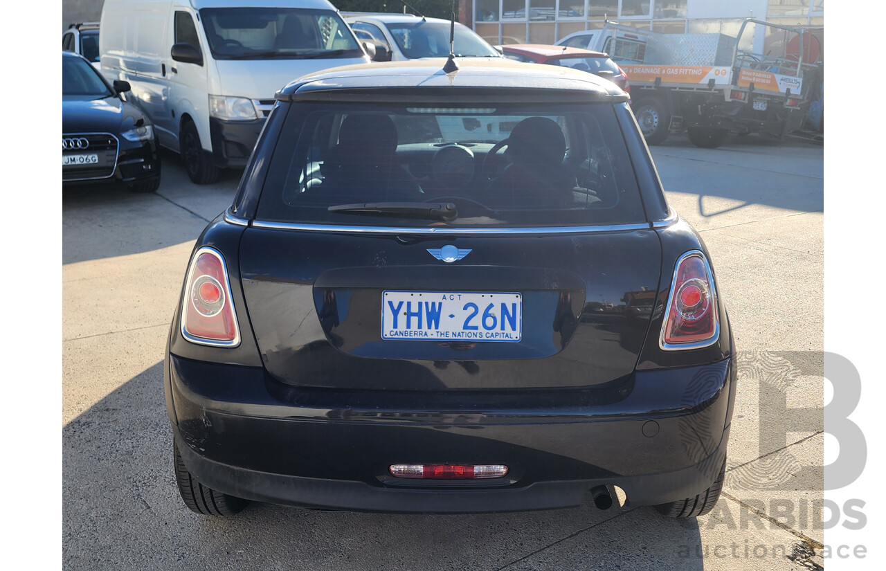 02/2012 Mini Cooper  R56 MY12 2d Hatchback Black 1.6L