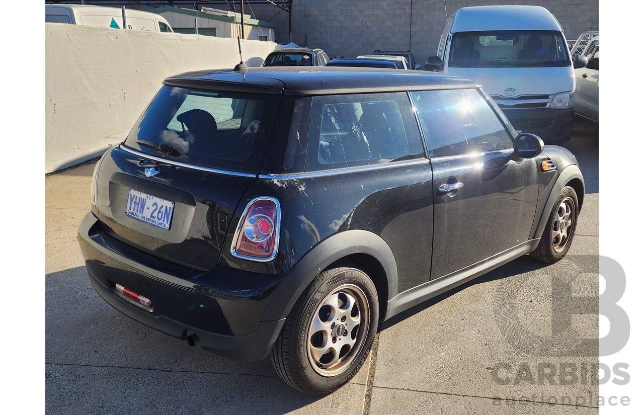 02/2012 Mini Cooper  R56 MY12 2d Hatchback Black 1.6L