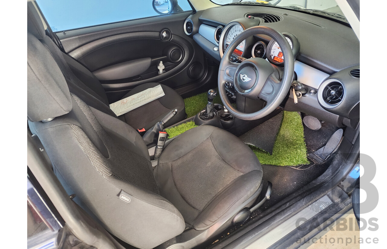 02/2012 Mini Cooper  R56 MY12 2d Hatchback Black 1.6L