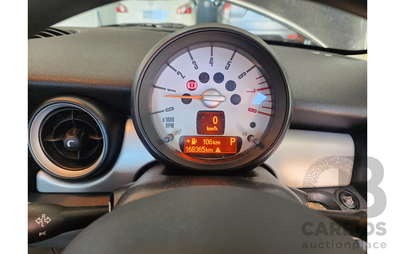 02/2012 Mini Cooper  R56 MY12 2d Hatchback Black 1.6L