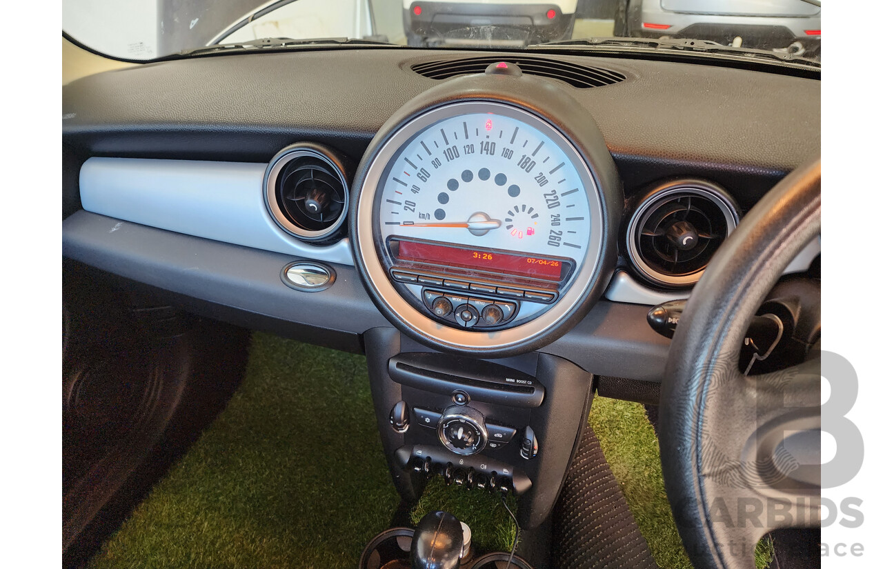 02/2012 Mini Cooper  R56 MY12 2d Hatchback Black 1.6L