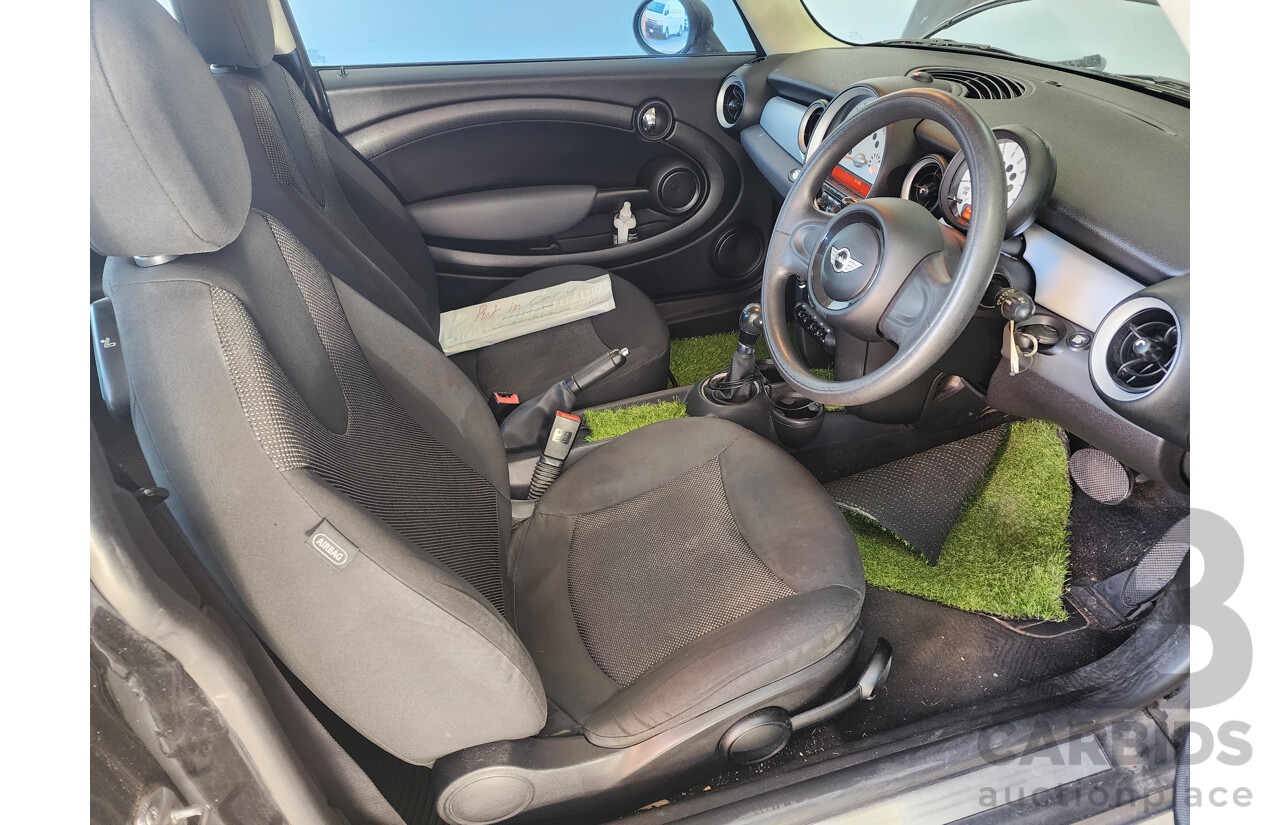 02/2012 Mini Cooper  R56 MY12 2d Hatchback Black 1.6L