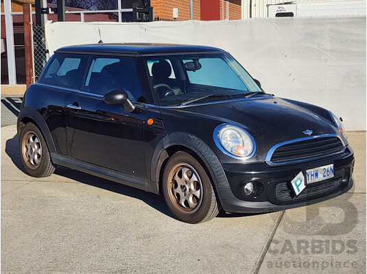 02/2012 Mini Cooper  R56 MY12 2d Hatchback Black 1.6L