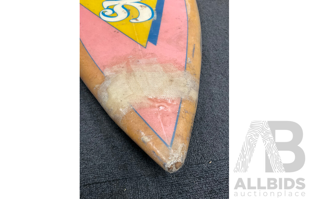 Vintage '80s SKIPP Surfboard  