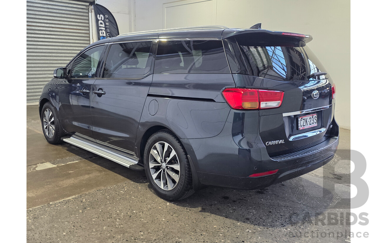 8/2015 Kia Carnival SLi YP MY16 4d Wagon Blue 3.3L