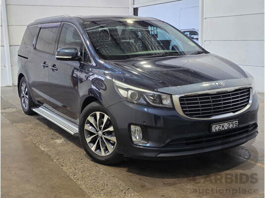 8/2015 Kia Carnival SLi YP MY16 4d Wagon Blue 3.3L