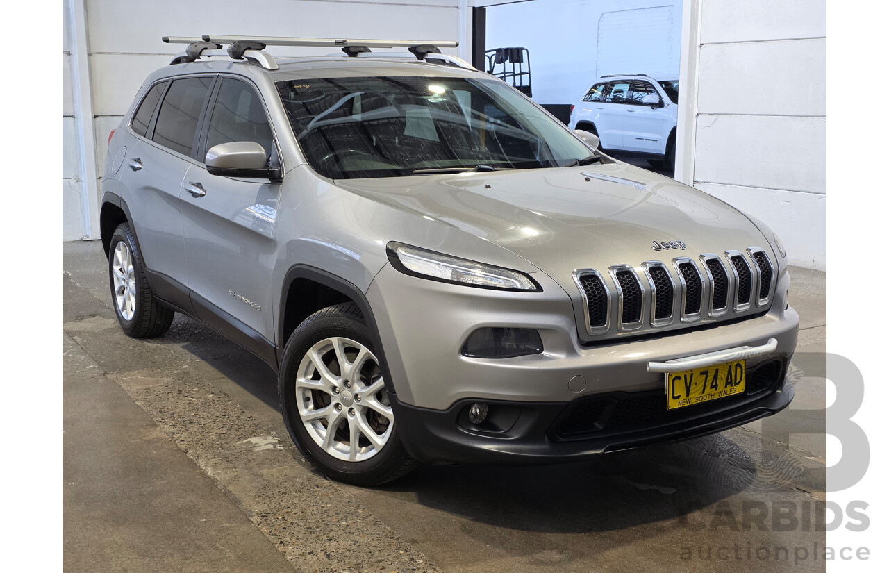 2/2015 Jeep Cherokee Longitude (4x4) KL MY15 4d Wagon Silver 3.2L