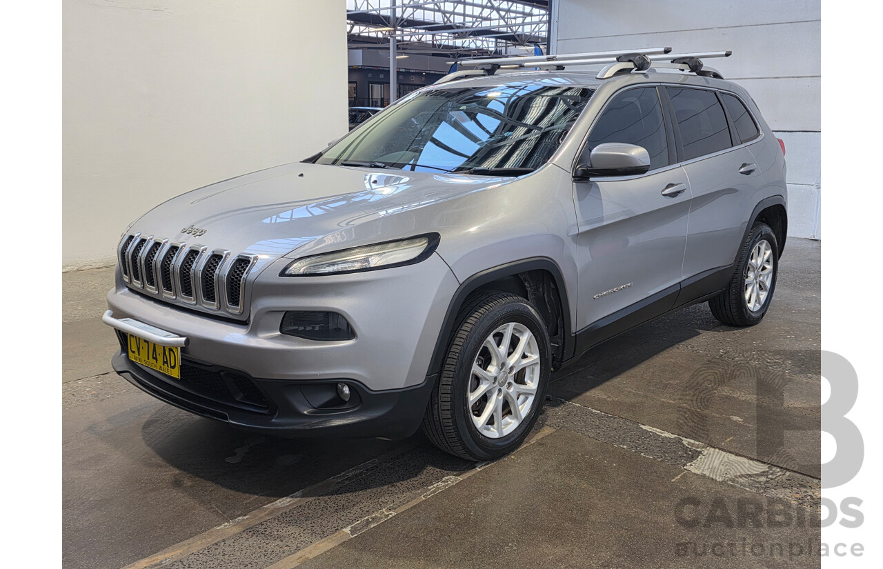 2/2015 Jeep Cherokee Longitude (4x4) KL MY15 4d Wagon Silver 3.2L