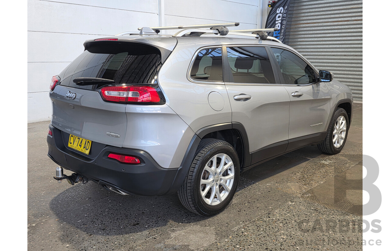 2/2015 Jeep Cherokee Longitude (4x4) KL MY15 4d Wagon Silver 3.2L