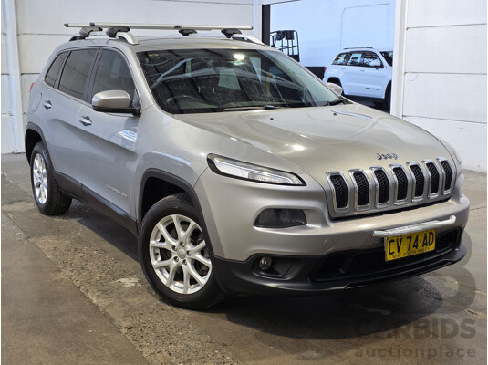 2/2015 Jeep Cherokee Longitude (4x4) KL MY15 4d Wagon Silver 3.2L