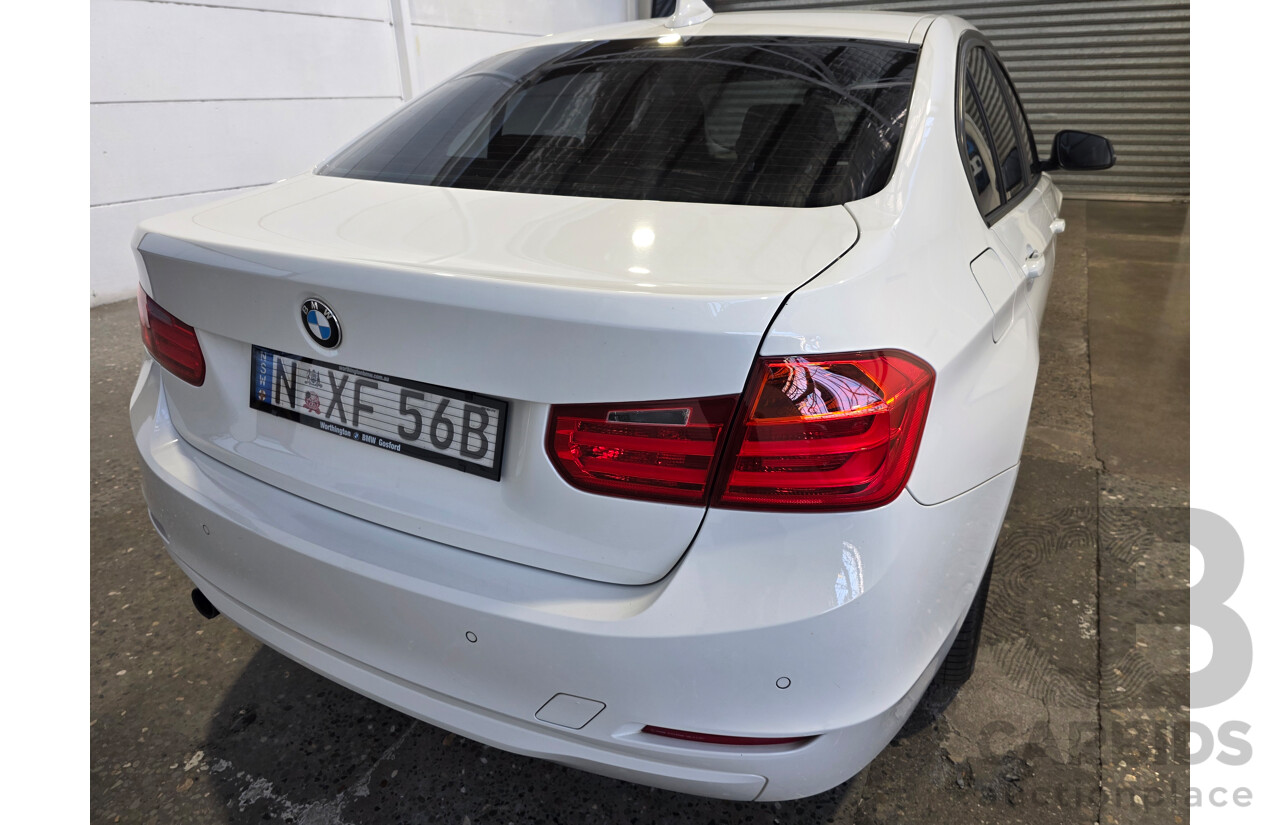 5/2013 BMW 316i (RWD) F30 4d Sedan White 1.6L