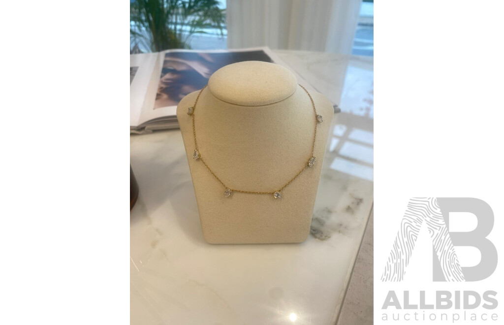 LIVE AUCTION #2  Multicut Diamond Charm Necklace