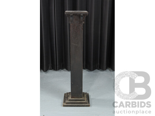 Late Edwardian Timber Plinth