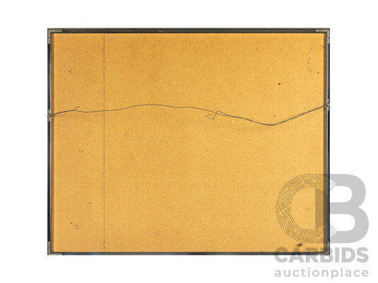 Keith Looby (20th Century, Australia, 1940-), First Moon (1976), Original Signed & Editioned Etching, 61H x 77W cm (frame)