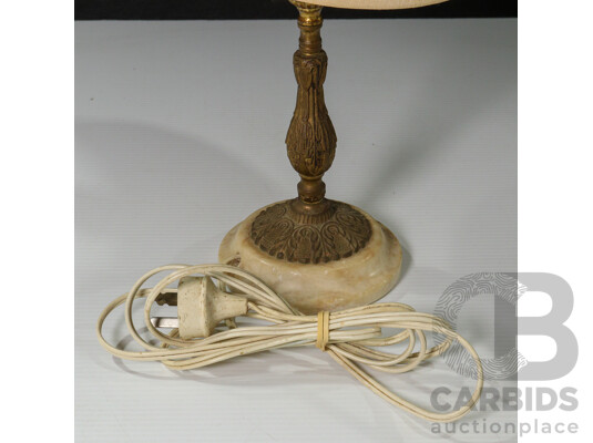 Brass and Marble Table Lamp