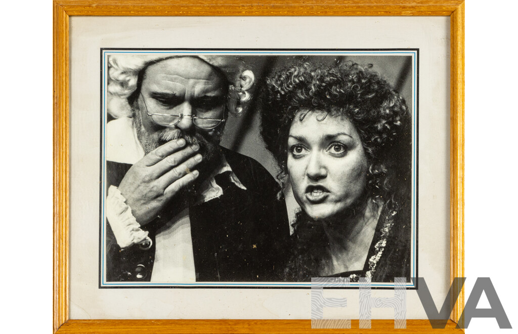 M.J. Weidemann (20th Century, Australian), Mother Courage Theatre Photographic Still, 44H x 54W cm (frame)