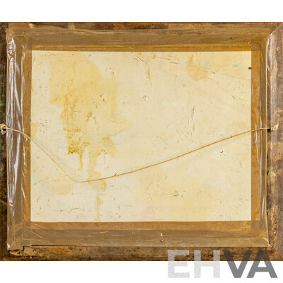 Carr (20th Century), Sailboat, Vintage Oil on Canvas Board, 55H x 65W cm (frame)