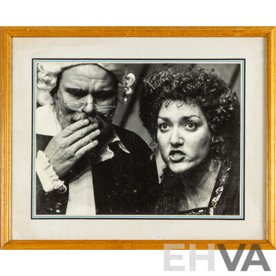 M.J. Weidemann (20th Century, Australian), Mother Courage Theatre Photographic Still, 44H x 54W cm (frame)