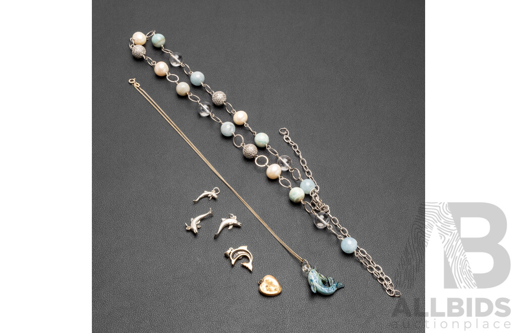 Collection of Gold Lined & Sterling Silver Jewellery
