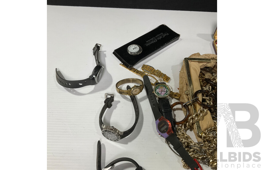 Large Collection of Jewellery Including Watches, Cufflinks, Necklaces, Brooches, Jewellery Boxes and More