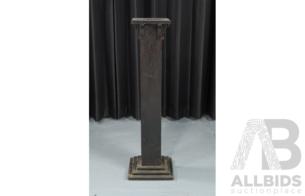 Late Edwardian Timber Plinth