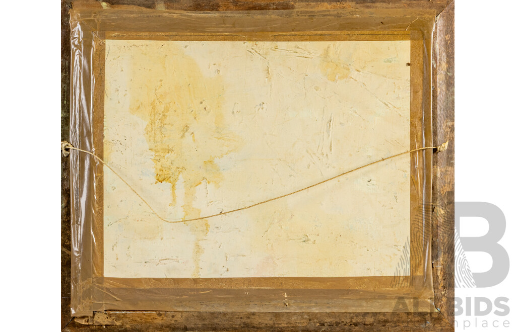 Carr (20th Century), Sailboat, Vintage Oil on Canvas Board, 55H x 65W cm (frame)