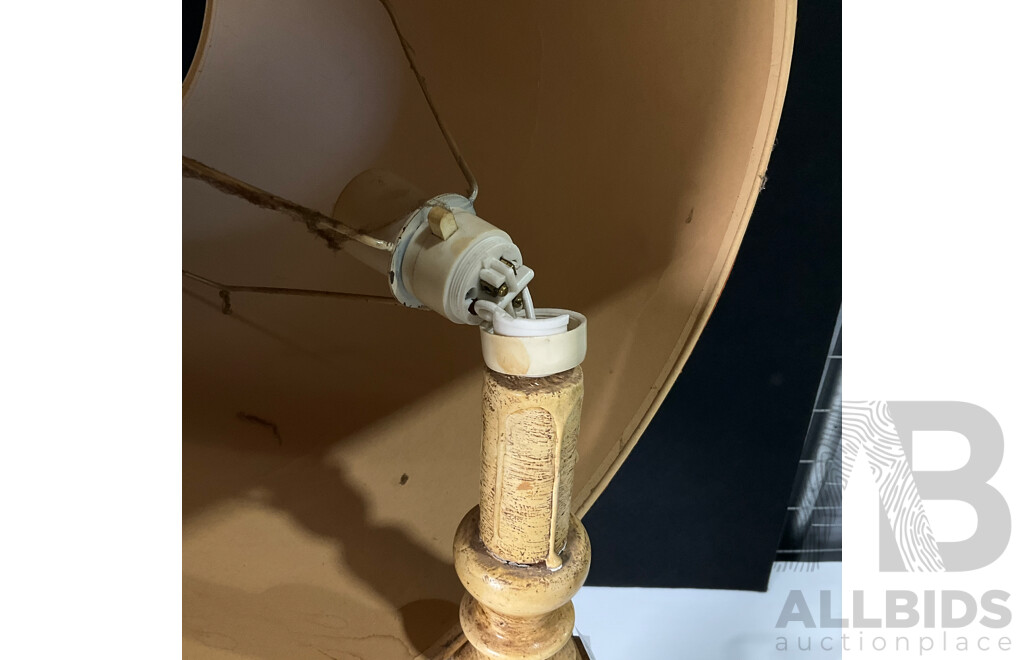 Pair of Table Lamps with Broken Socket