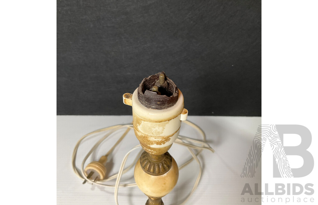 Pair of Table Lamps with Broken Socket