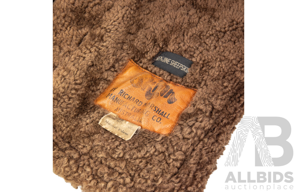 Vintage Genuine Sheepskin Jacket by Richard Marshall Manufacturing Co. Australia
