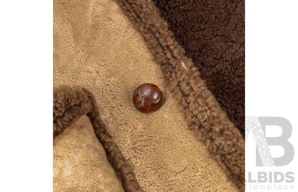 Vintage Genuine Sheepskin Jacket by Richard Marshall Manufacturing Co. Australia