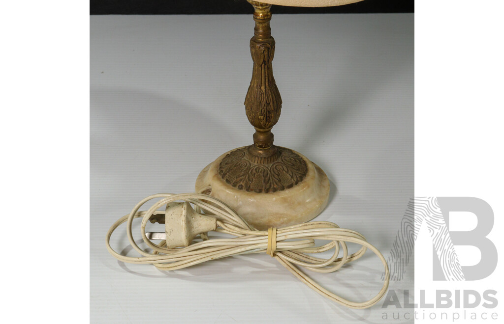 Brass and Marble Table Lamp