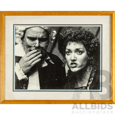 M.J. Weidemann (20th Century, Australian), Mother Courage Theatre Photographic Still, 44H x 54W cm (frame)