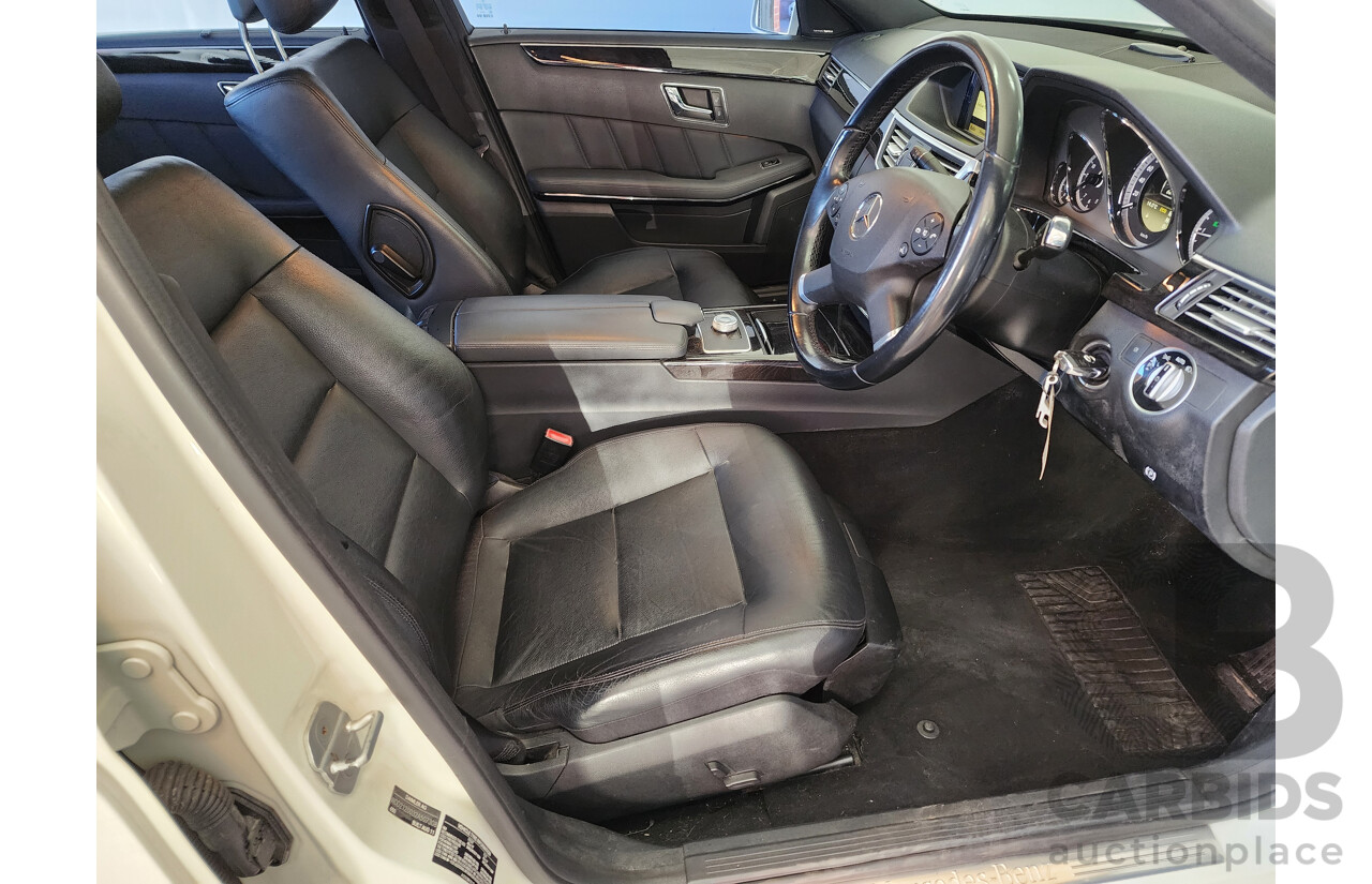 09/2011 Mercedes-Benz E250 CDI 212 MY11 4d Sedan White 2.1L