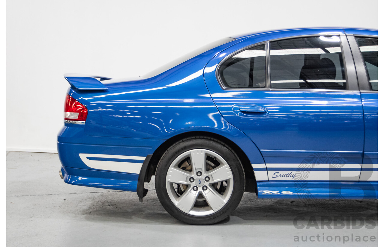 4/2006 Ford Falcon XR6 BF 4d Sedan Shockwave Mica Blue V6 4.0L