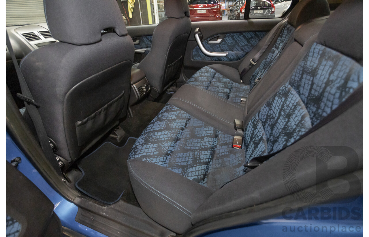 4/2006 Ford Falcon XR6 BF 4d Sedan Shockwave Mica Blue V6 4.0L