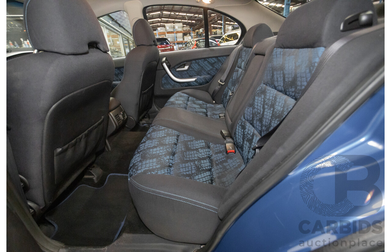 4/2006 Ford Falcon XR6 BF 4d Sedan Shockwave Mica Blue V6 4.0L