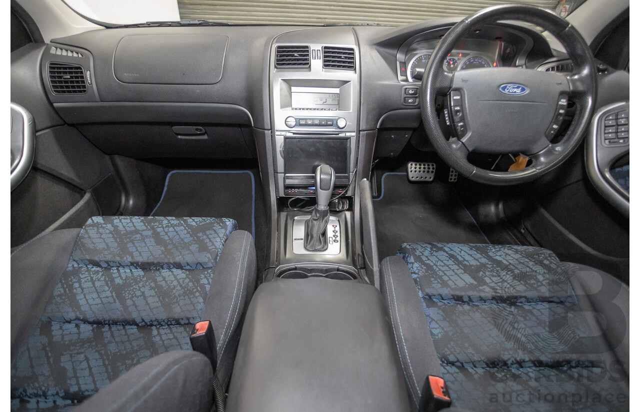 4/2006 Ford Falcon XR6 BF 4d Sedan Shockwave Mica Blue V6 4.0L
