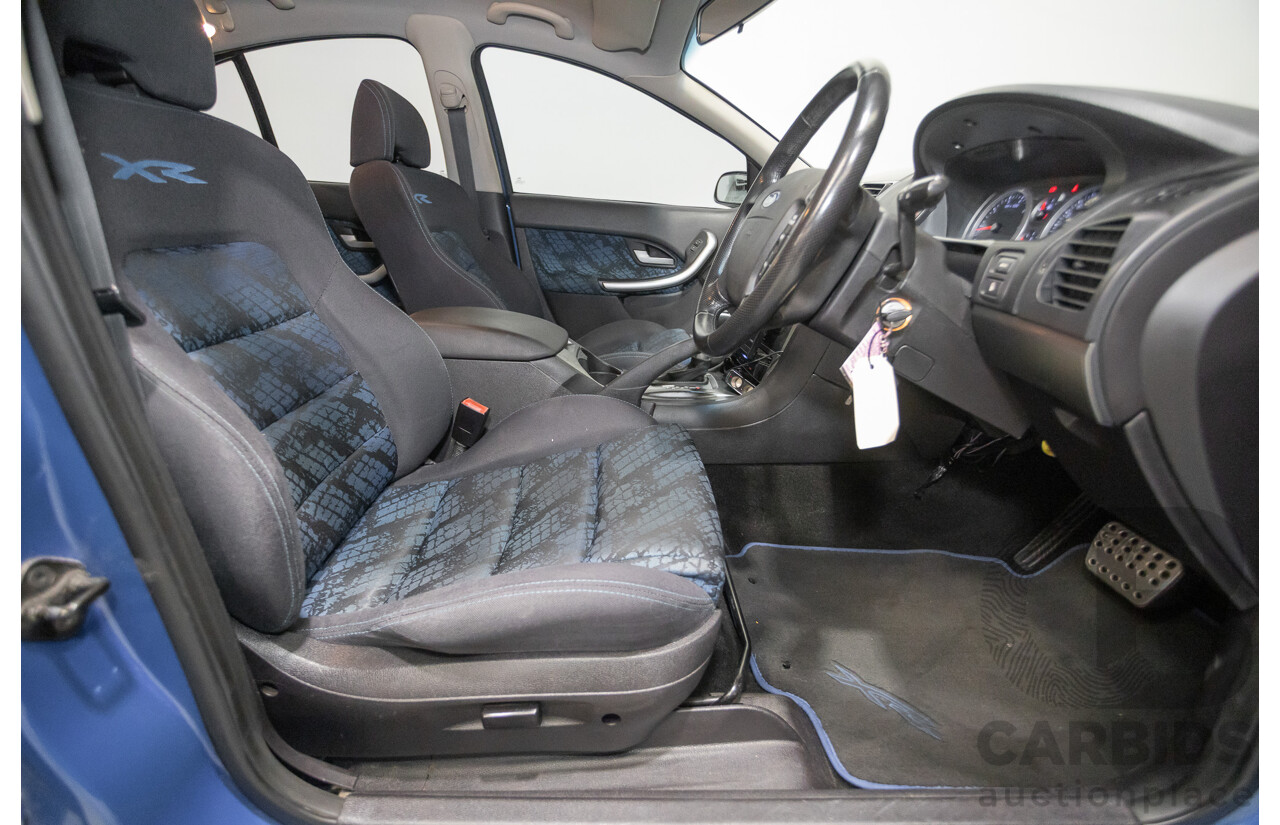 4/2006 Ford Falcon XR6 BF 4d Sedan Shockwave Mica Blue V6 4.0L