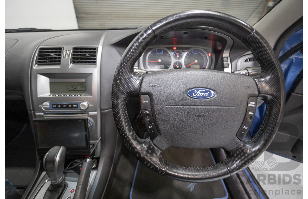 4/2006 Ford Falcon XR6 BF 4d Sedan Shockwave Mica Blue V6 4.0L