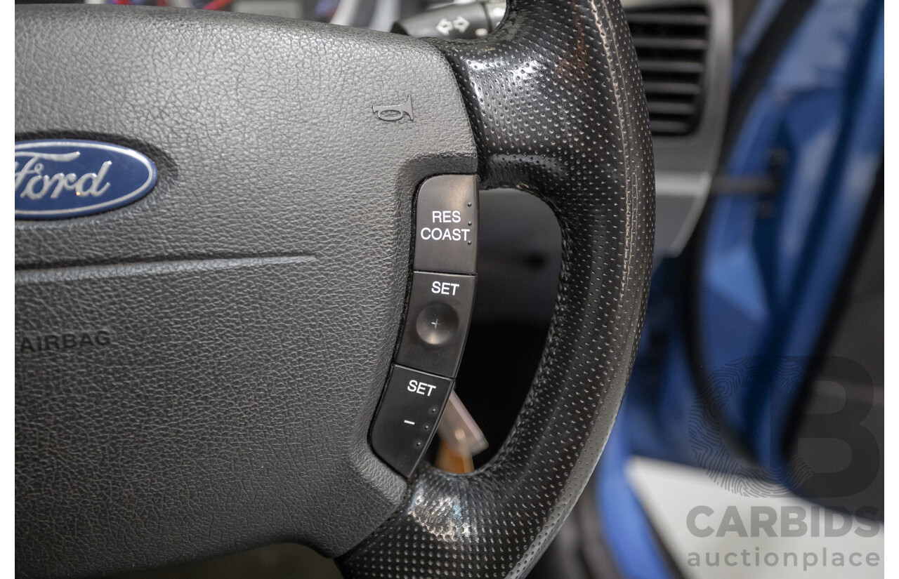 4/2006 Ford Falcon XR6 BF 4d Sedan Shockwave Mica Blue V6 4.0L