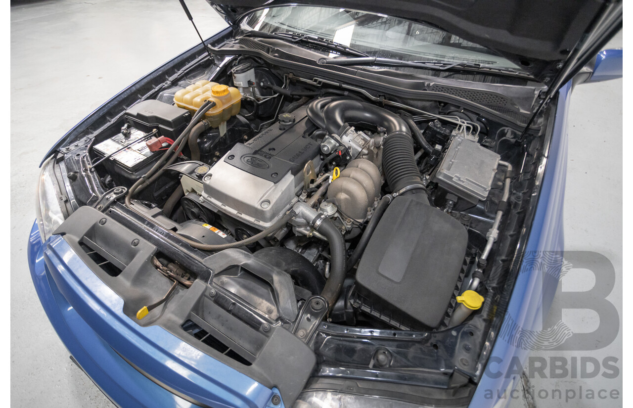 4/2006 Ford Falcon XR6 BF 4d Sedan Shockwave Mica Blue V6 4.0L
