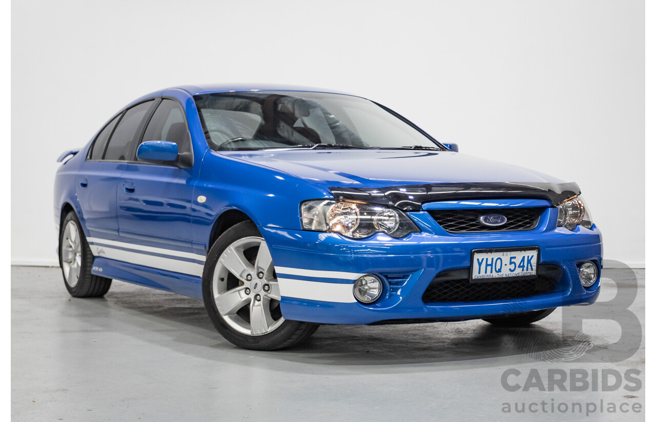 4/2006 Ford Falcon XR6 BF 4d Sedan Shockwave Mica Blue V6 4.0L