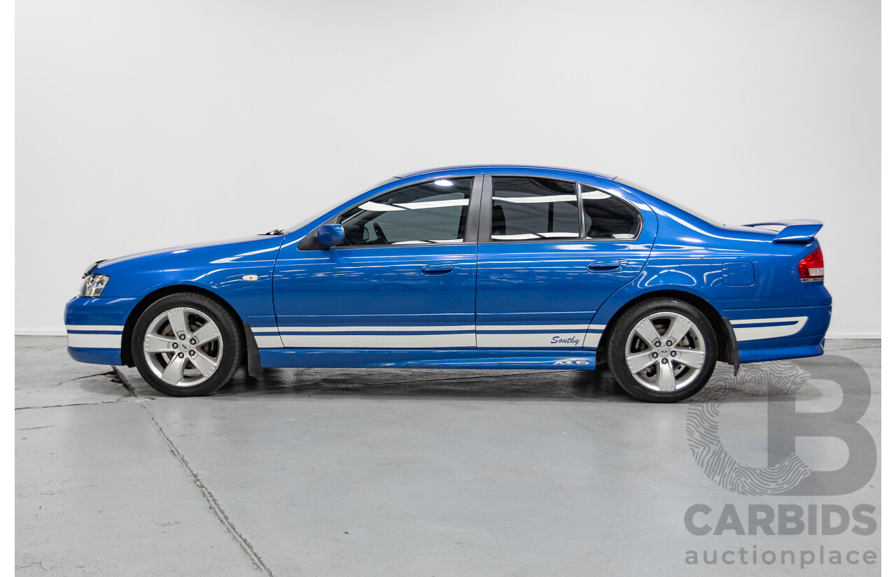 4/2006 Ford Falcon XR6 BF 4d Sedan Shockwave Mica Blue V6 4.0L