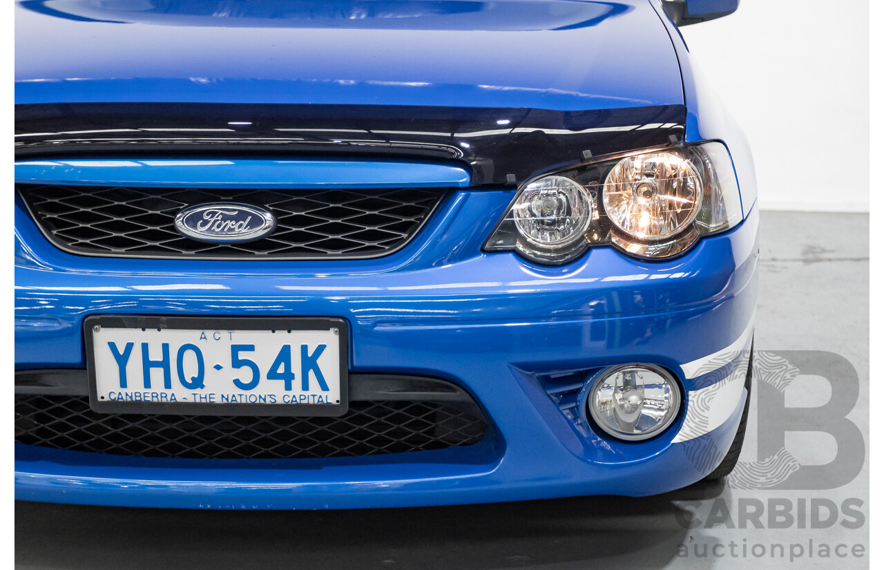 4/2006 Ford Falcon XR6 BF 4d Sedan Shockwave Mica Blue V6 4.0L
