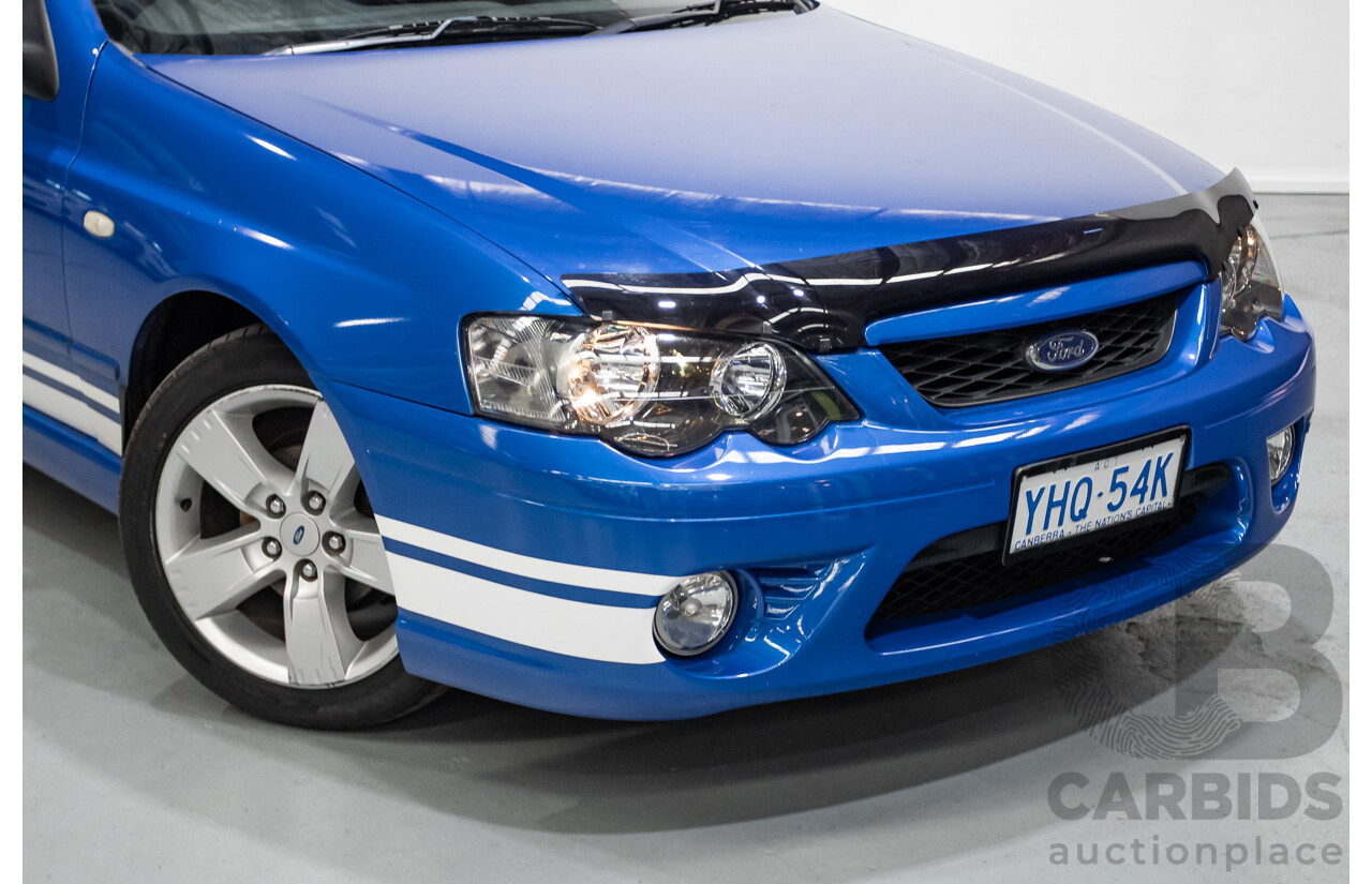 4/2006 Ford Falcon XR6 BF 4d Sedan Shockwave Mica Blue V6 4.0L
