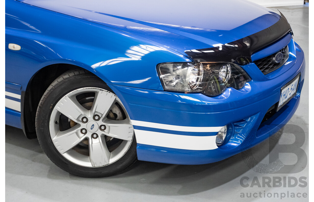 4/2006 Ford Falcon XR6 BF 4d Sedan Shockwave Mica Blue V6 4.0L