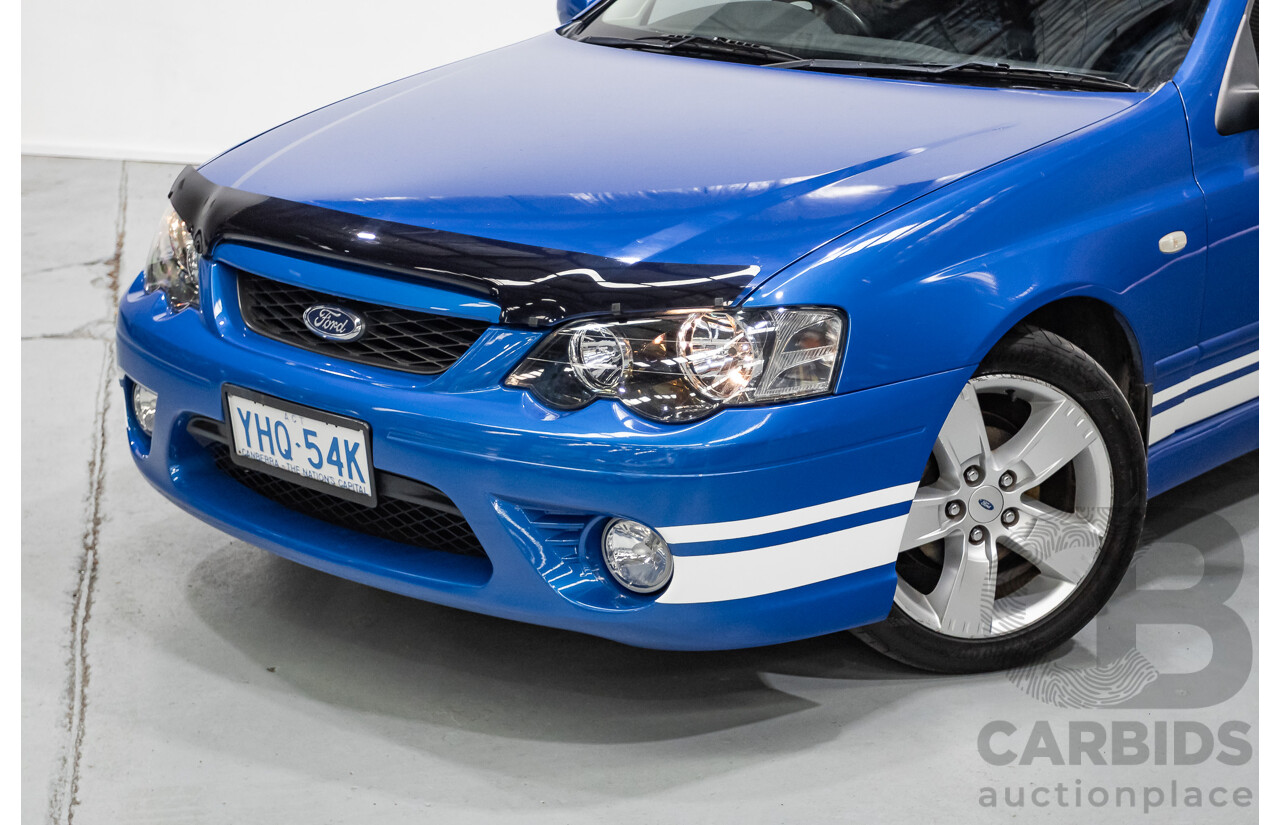 4/2006 Ford Falcon XR6 BF 4d Sedan Shockwave Mica Blue V6 4.0L