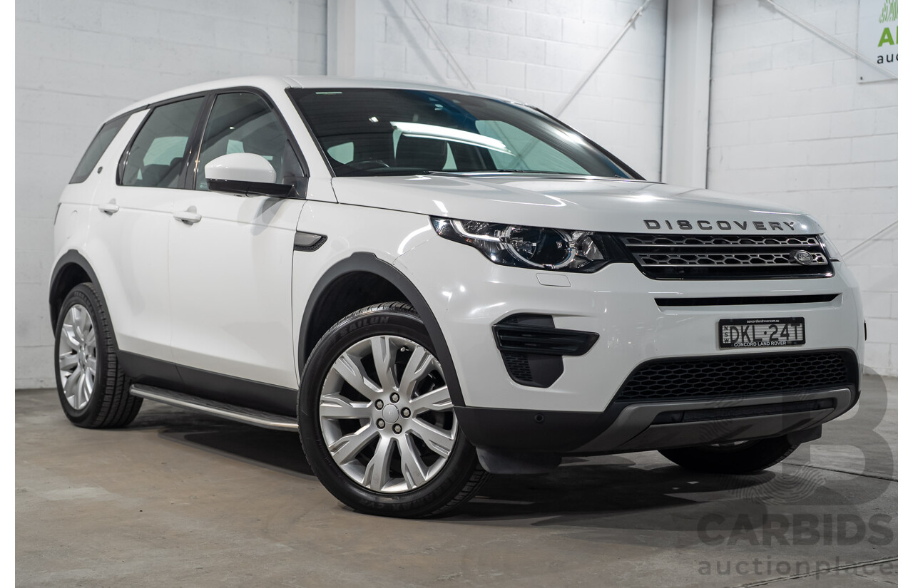 11/2016 Land Rover Discovery Sport TD4 150 SE (AWD) LC MY17 4D Wagon Polaris White Turbo Diesel 2.0L - 7 Seater