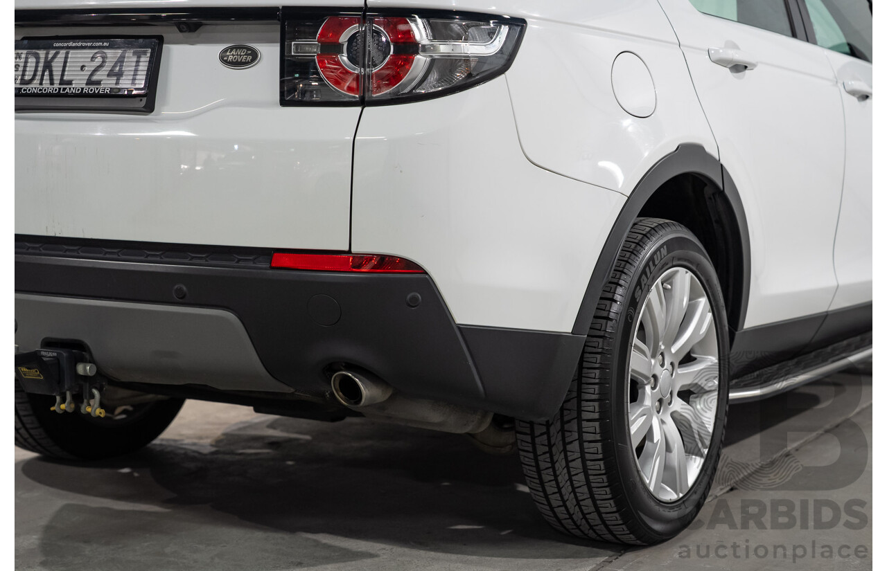 11/2016 Land Rover Discovery Sport TD4 150 SE (AWD) LC MY17 4D Wagon Polaris White Turbo Diesel 2.0L - 7 Seater